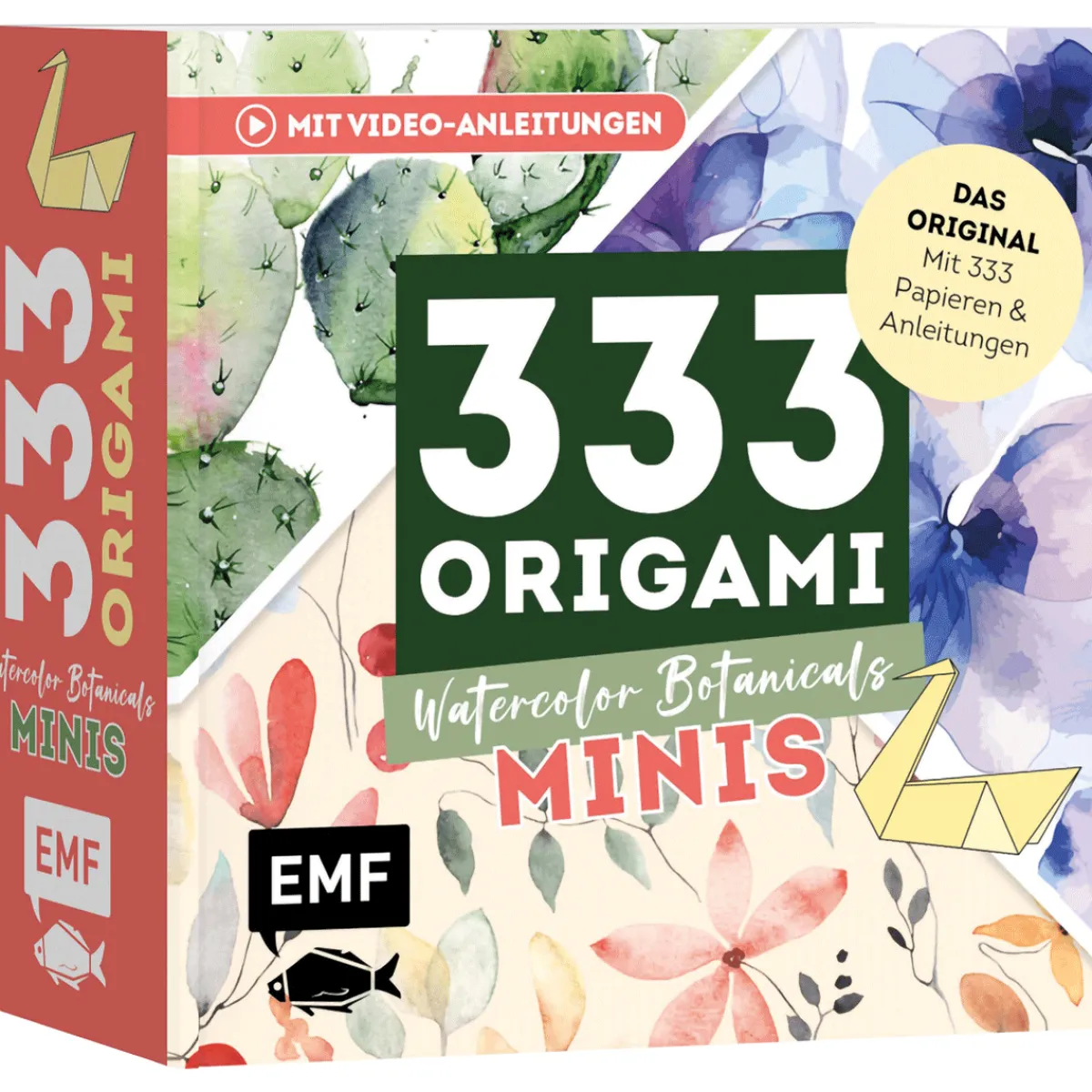 Waschbär 333 Origami Minis - Watercolor Botanicals: Dein dekorativer Wendeblock zum kreativen Falten & Notieren. Best