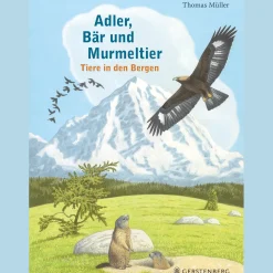 Waschbär Adler, Bär und Murmeltier: Tiere in den Bergen. Best