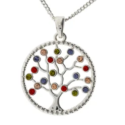 Waschbär Anhänger „Baum des Lebens“ mit Kette Clearance