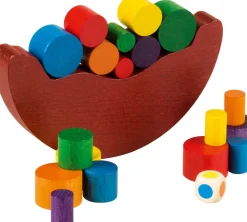 Waschbär Balancespiel »Wippe« für kleine Kinder.