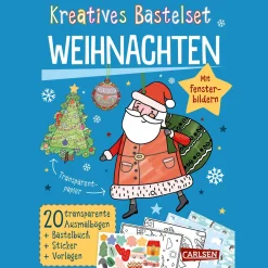 Waschbär Bastelset für Kinder: Kreatives Bastelset: Weihnachten. Mit Fensterbildern. Best