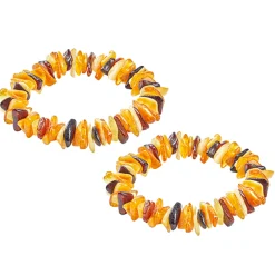 Waschbär Bernstein-Armband, 2er Set Online