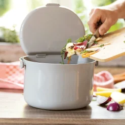 Waschbär Biomüll-Behälter 3, 30 l, grau. Clearance