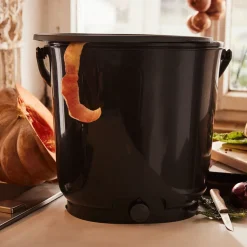 Waschbär Bokashi-Küchenkomposter-Set, schwarz. Discount