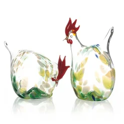 Waschbär 2er-Set Glashühner, grün. Outlet