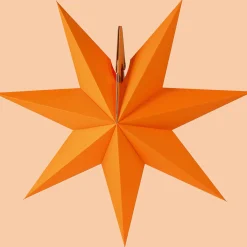 Waschbär Erzgebirgischer Fensterstern, orange. Discount