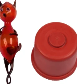 Waschbär Flaschenteufel rot mit Mostkappe. Online