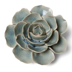 Waschbär Keramikblüte »Blaugrüne Ranunkel«. Outlet