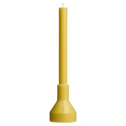 Waschbär Kerze mit Kerzenhalter, gelb. Best