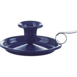 Waschbär Kerzenhalter, blau. Discount