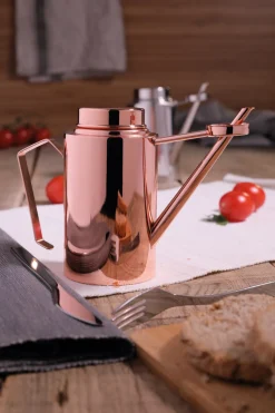 Waschbär Ölkanne aus Edelstahl, kupfer. Outlet