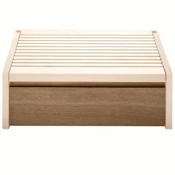 Waschbär Minimalistischer Brotkasten mit Holzbrett. Clearance