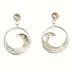 Waschbär Ohrstecker »Hokusai«. Sale