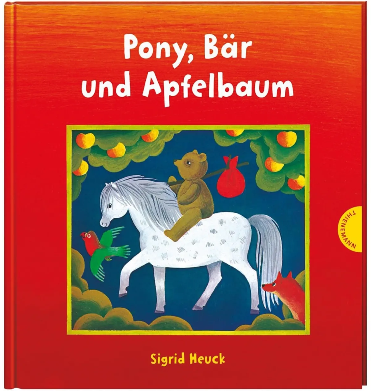 Waschbär Pony, Bär und Apfelbaum. Clearance