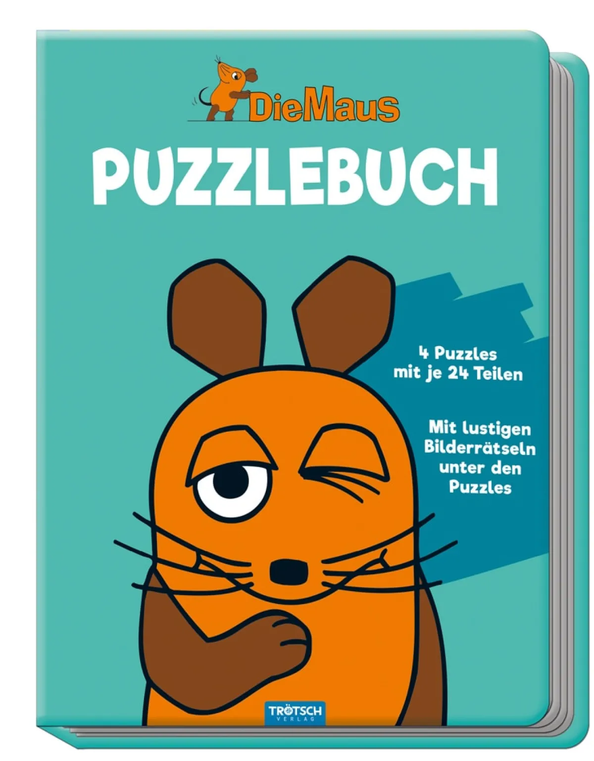 Waschbär Puzzlebuch »Die Maus«. 10 Seiten, 4 Puzzle. Best
