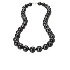 Waschbär Schungit Kette breit Best