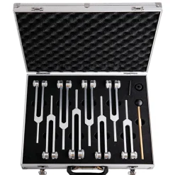 Waschbär Stimmgabeln Set, „Chakra“ Hot