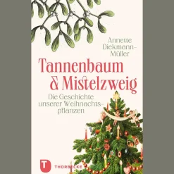 Waschbär Tannenbaum und Mistelzweig. Best