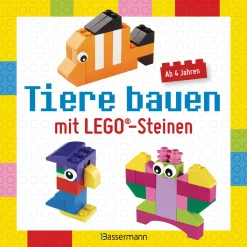 Waschbär Tiere bauen mit Lego-Steinen. New
