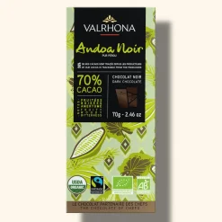 Waschbär Valrhona Schokolade Andoa Noir 70 % Peru. New