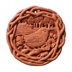 Waschbär Wandfliese Terrakotta »Zaunkönig«. Sale