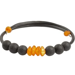 Waschbär Wickelarmband Weihrauch-Bernstein Discount