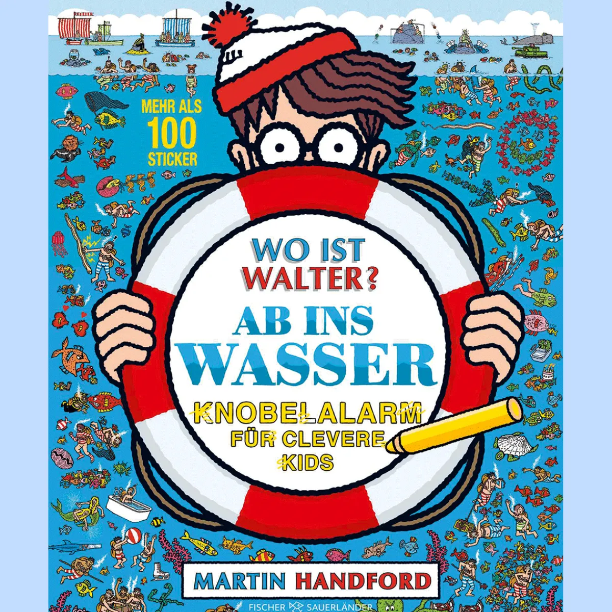 Waschbär Wo ist Walter? Ab ins Wasser: Knobelalarm für clevere Kids | Kultiges Wimmelbuch mit Rätseln für Kinder und Erwachsene. Discount