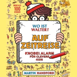 Waschbär Wo ist Walter? Auf Zeitreise: Knobelalarm für clevere Kids | Kultiges Wimmelbuch mit Rätseln für Kinder und Erwachsene. Clearance