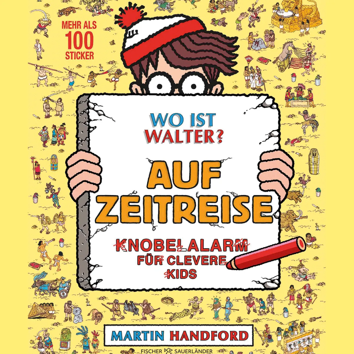 Waschbär Wo ist Walter? Auf Zeitreise: Knobelalarm für clevere Kids | Kultiges Wimmelbuch mit Rätseln für Kinder und Erwachsene. Clearance